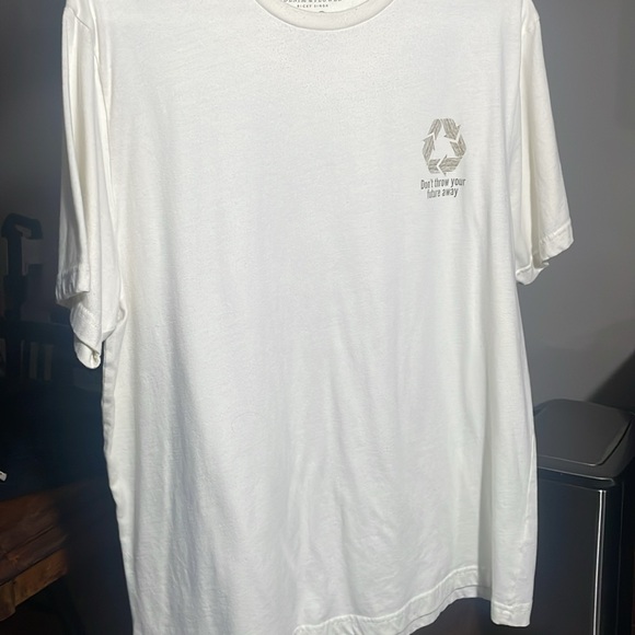 Denim & Flower White XL Don’t Throw Your Future Away T-Shirt - Picture 5 of 6